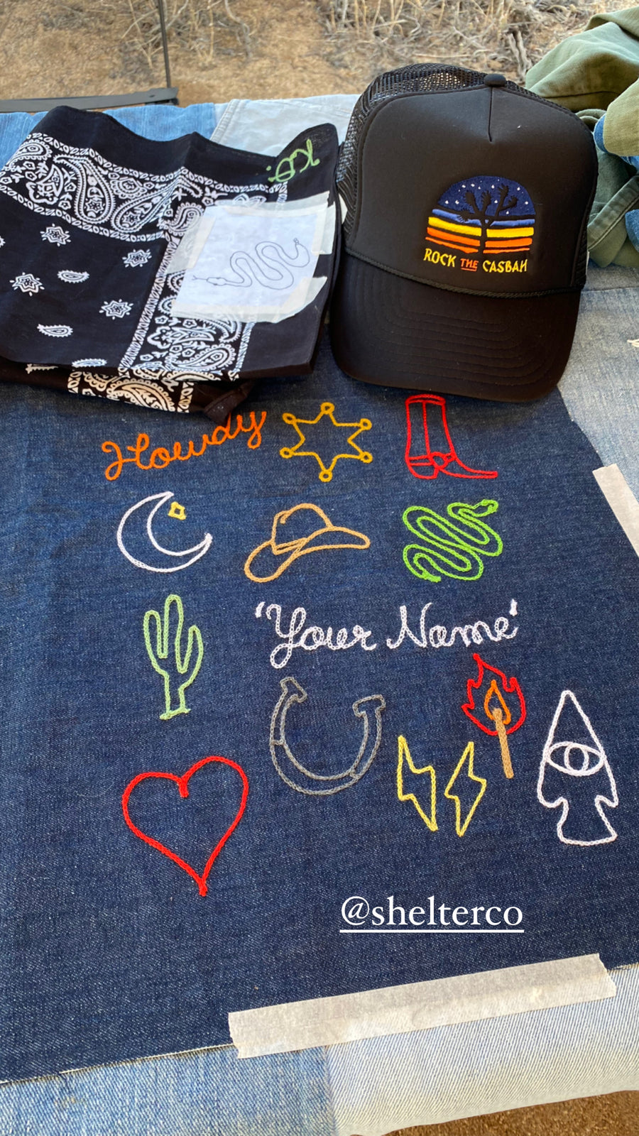 Jada & Jon live chainstitch embroidery