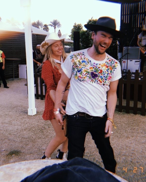 Jada and Jon laughing at Stagecoach