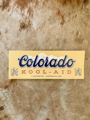 Colorado Kool Aid 18 Pack Bumper Sticker