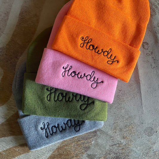 Chainstitched Howdy beanie
