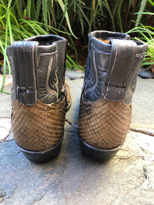 Brown rattlesnake Kristen cowboy Charlie boots
