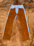 Levi’s brown suede chap jeans