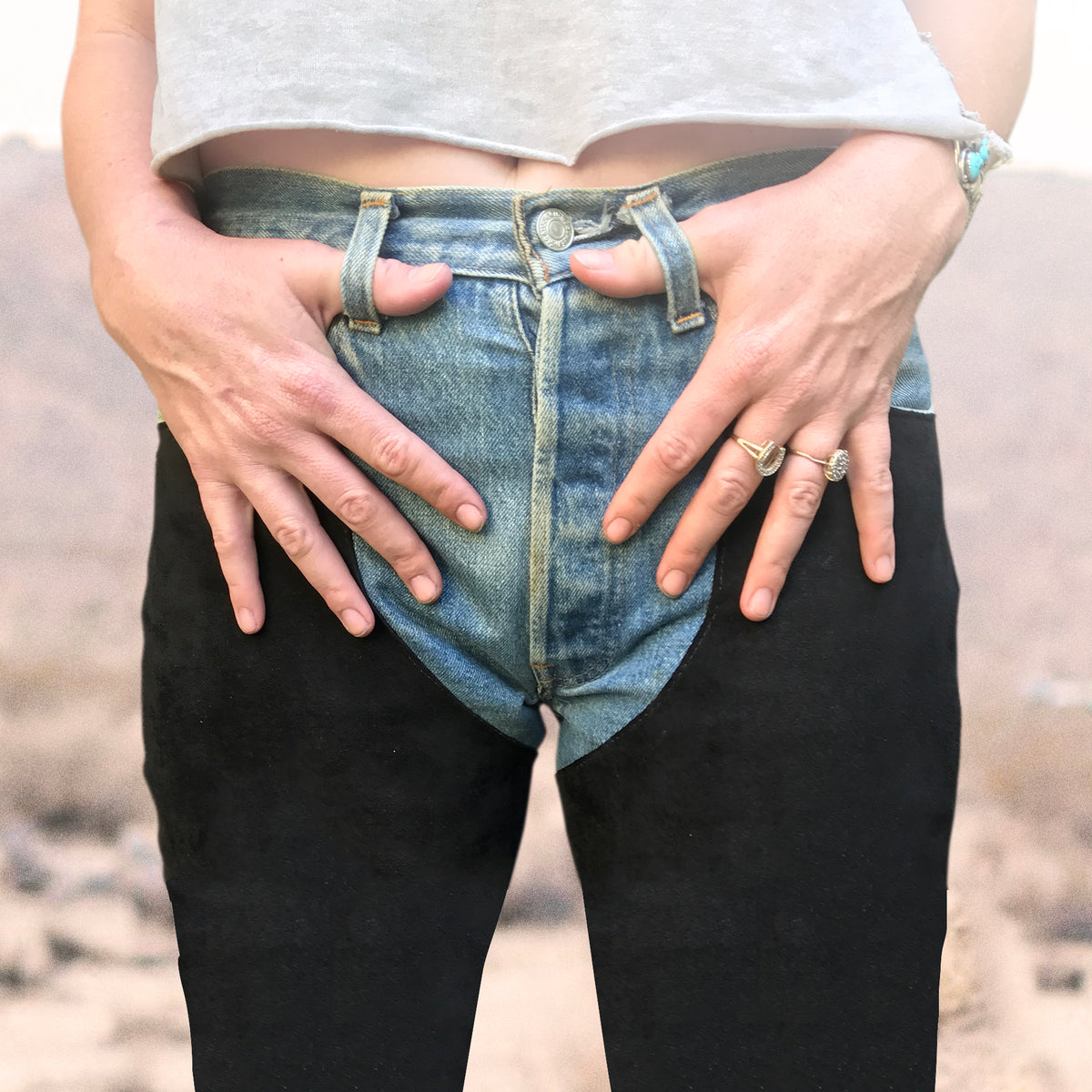Jada & Jon Rodeo Chap Jeans